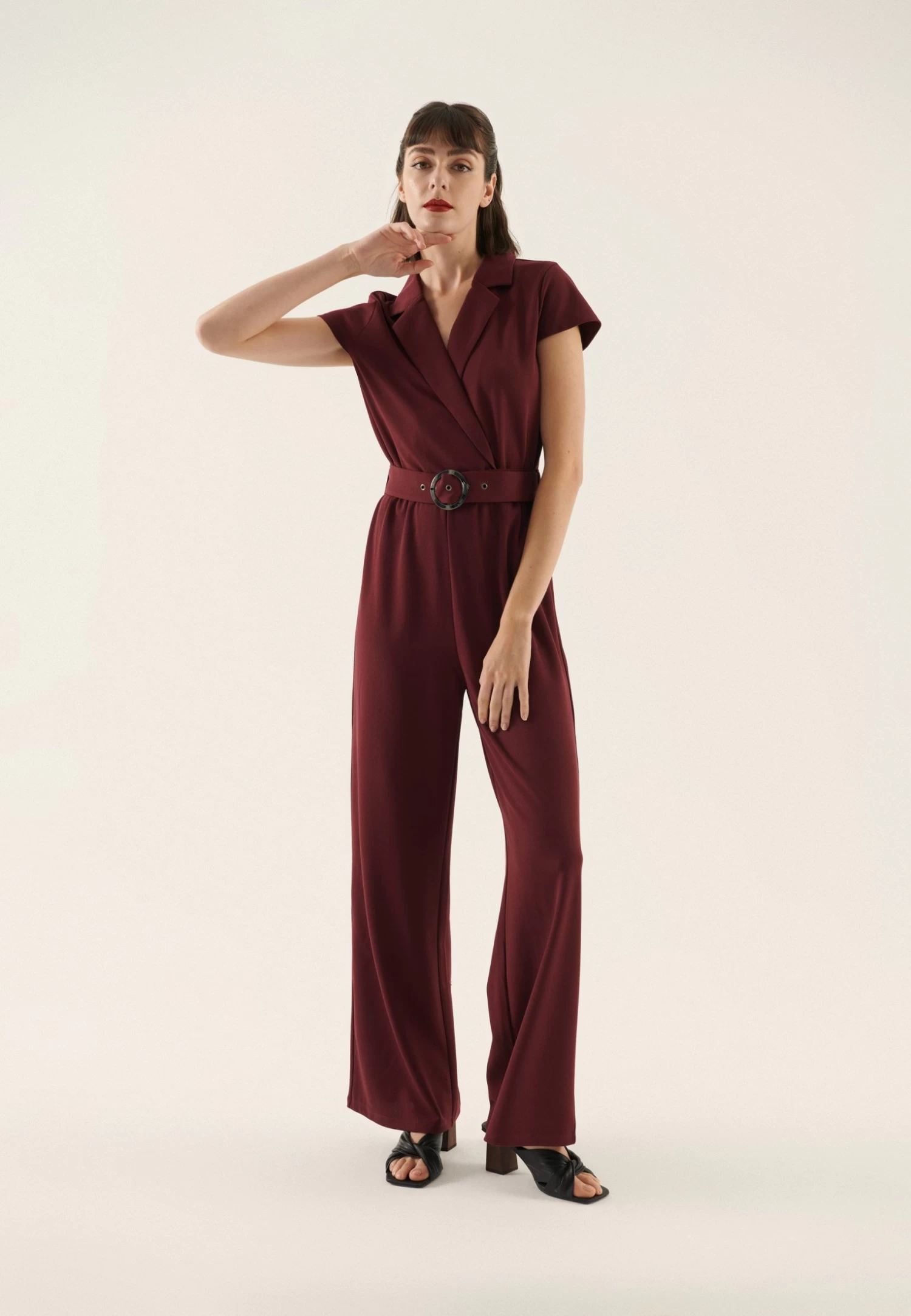 Anna Field Jumpsuit - Bordeaux 2 Anna Field Jumpsuit - Bordeaux - Afbeelding 2