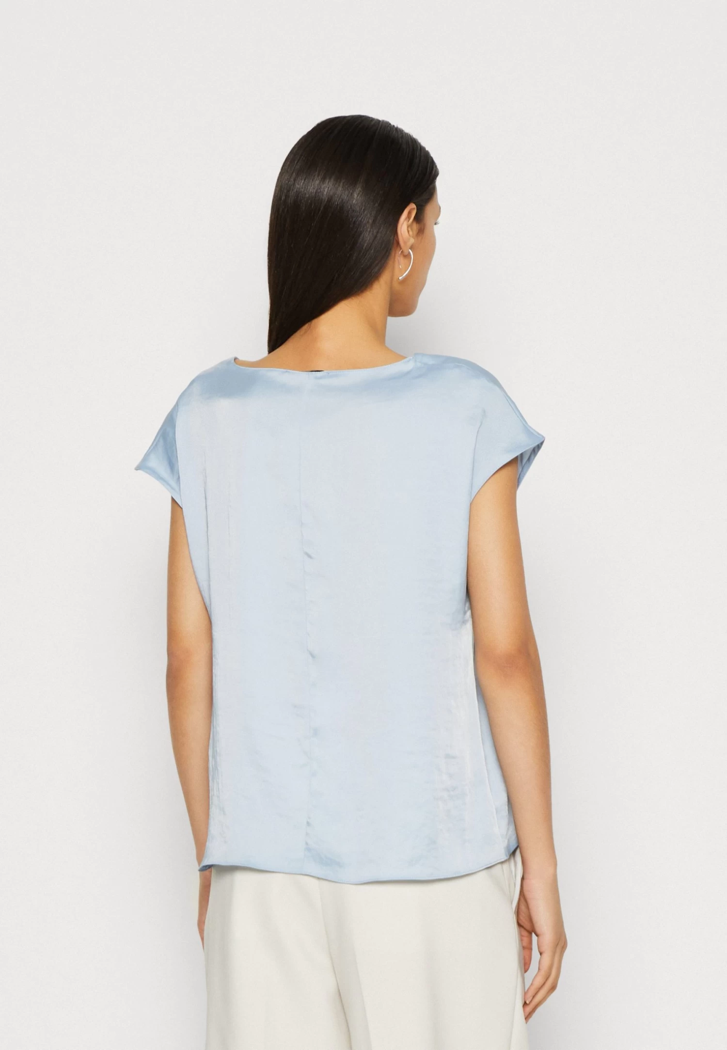 Anna Field T-Shirt Basic - Light Blue 3 Anna Field T-Shirt Basic - Light Blue - Afbeelding 3