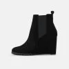 Anna Field Leather Winter Boot - Enkellaarsjes Met Hoge Hak - Black