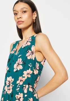 Anna Field Maxi-Jurk - Dark Green/Pink -Anna Field 19d6a6683b604f7b8cc76e9d02f6e639