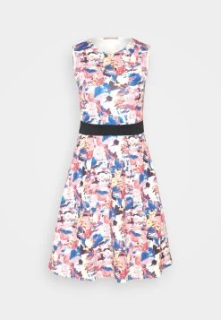 Anna Field Jurk - Beige/Blue/Pink -Anna Field 1bca2fbc35bc48c492bb1f3588f87814