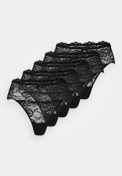 Anna Field 5Pp High Rise Lace Thong - String - Black -Anna Field 1d7323e8540d4a6dba0ff1fa79eb0047