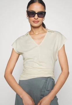 Anna Field Wrap Blouse- Blouse - Offwhite -Anna Field 264c407b41a34e3e988e65c1baad508e