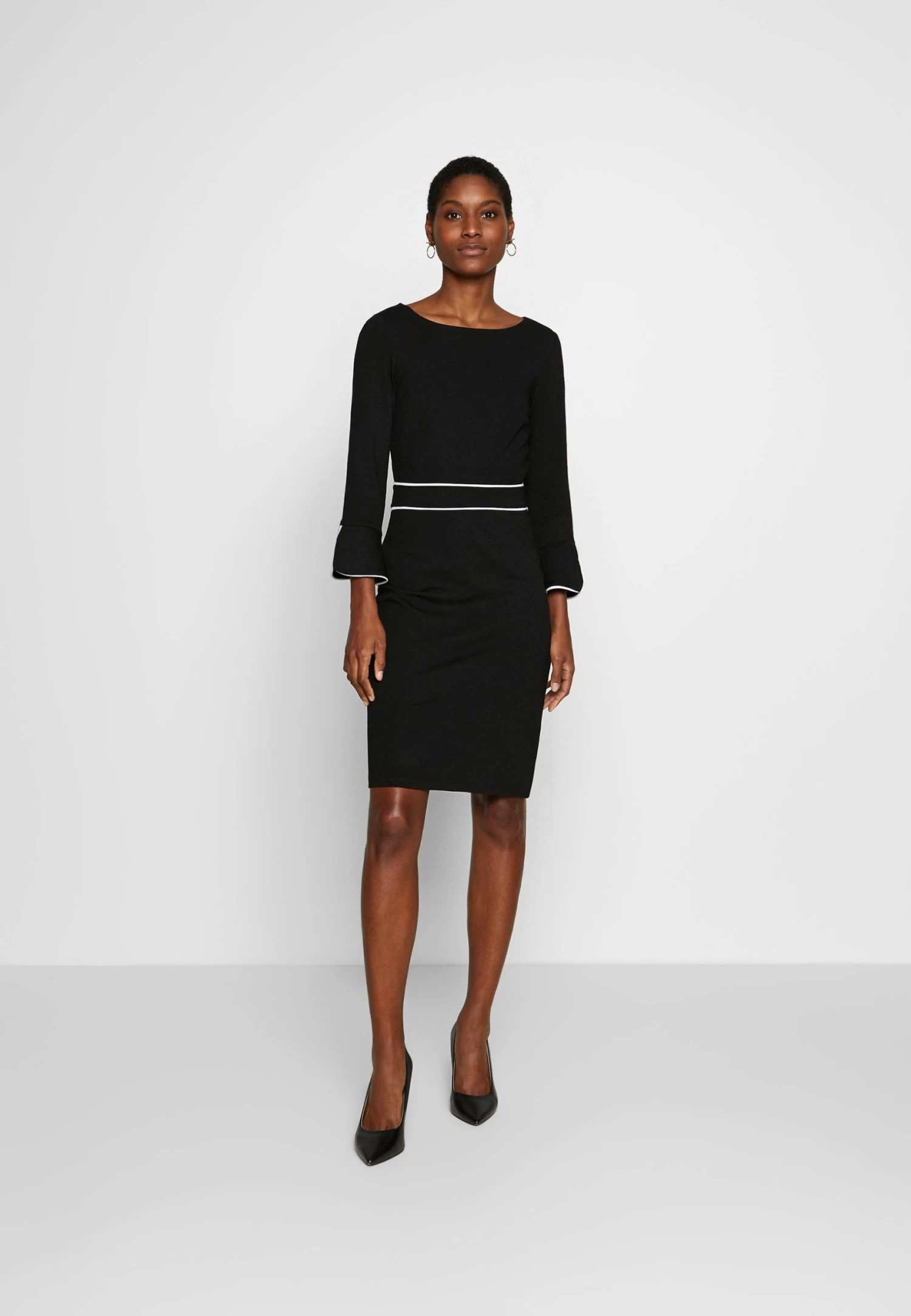 Anna Field Etui-Jurk - Black/White 2 Anna Field Etui-Jurk - Black/White - Afbeelding 2