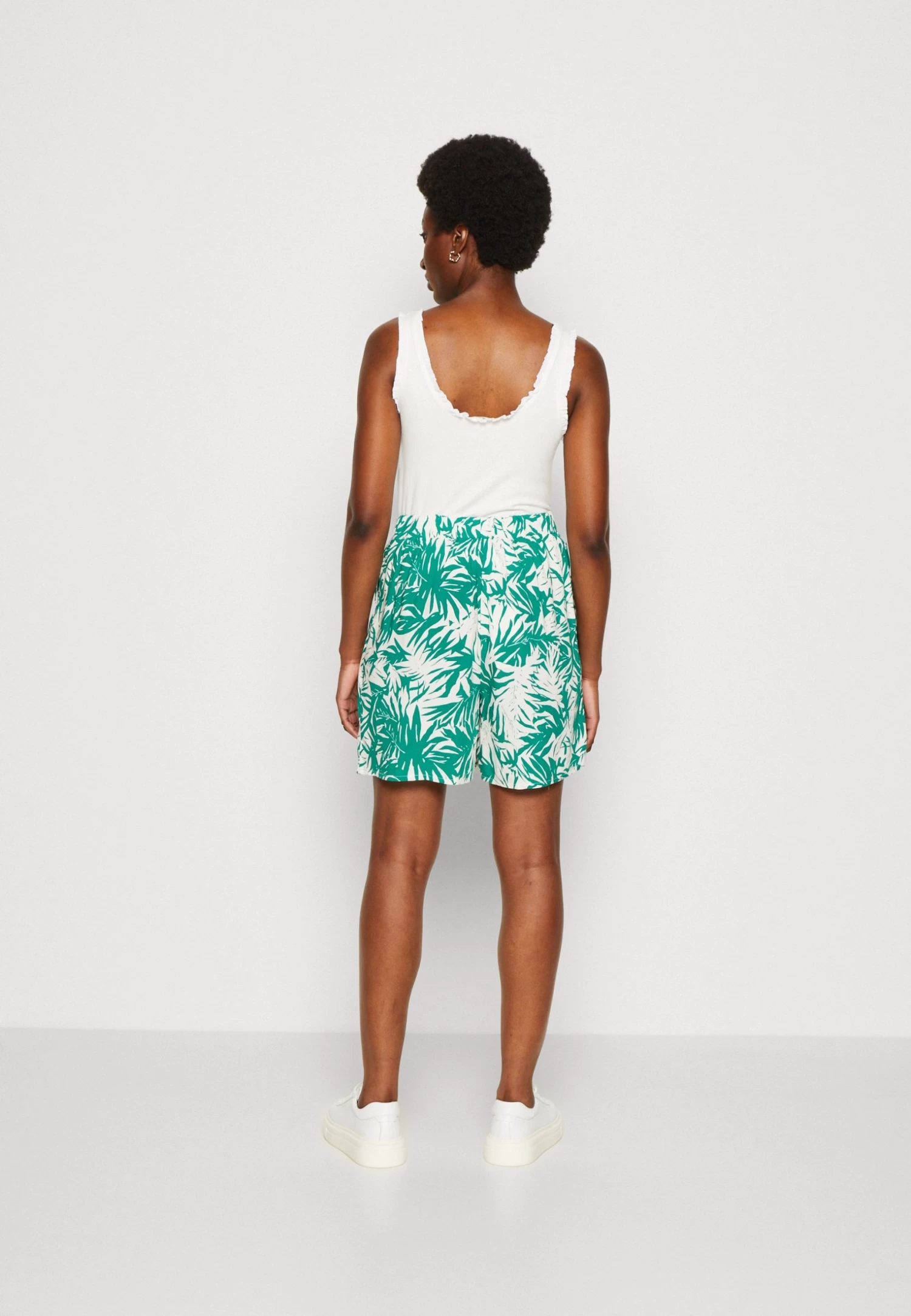Anna Field Shorts - Green/Off White 3 Anna Field Shorts - Green/Off White - Afbeelding 3