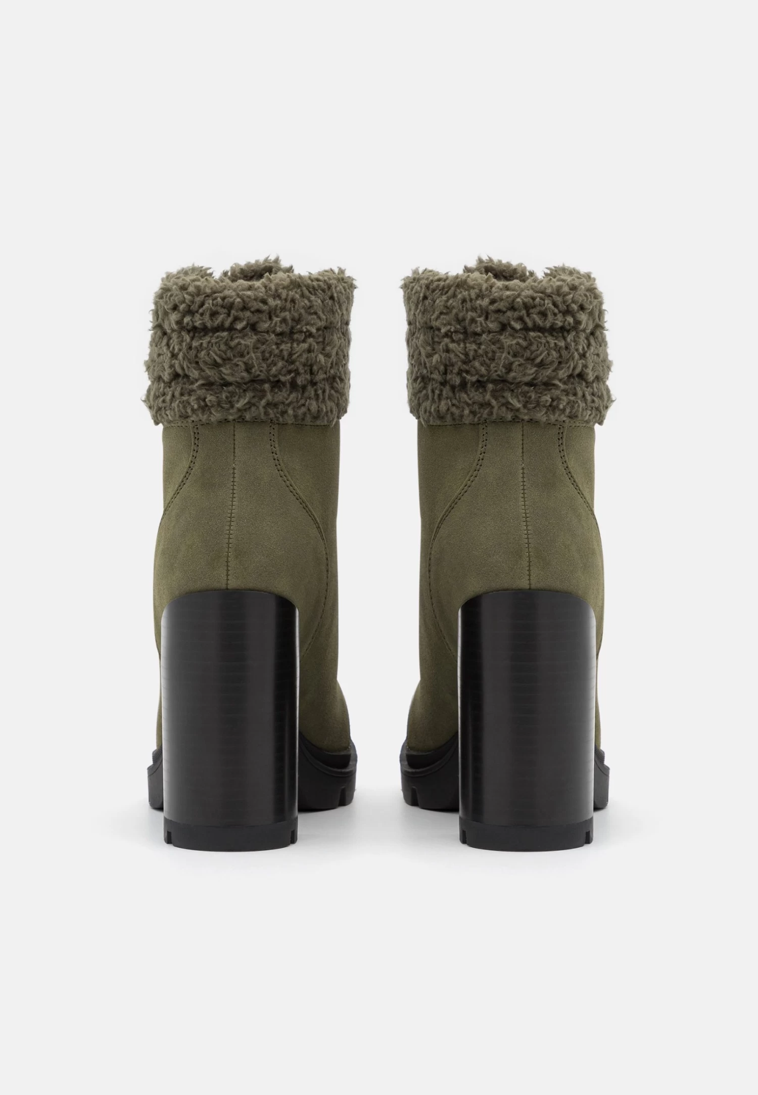 Anna Field Leather - Veterboots - Khaki 4 Anna Field Leather - Veterboots - Khaki - Afbeelding 4