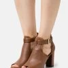 Anna Field Leather - Sandalen Met Enkelbandjes - Cognac