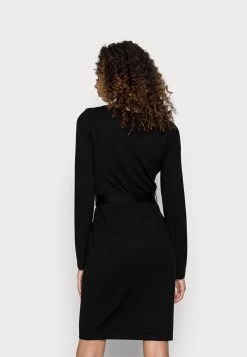 Anna Field Lace Insert V Neckline Loose Dress - Gebreide Jurk - Black -Anna Field 456cb8ebb1c44bd68a3b21b2d1991545