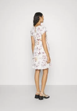 Fit And Flare Flowy Dropped Shoulder- Jerseyjurk - Beige/Lilac -Anna Field 479ef53c391c4d9a9d93e26e616c95fa