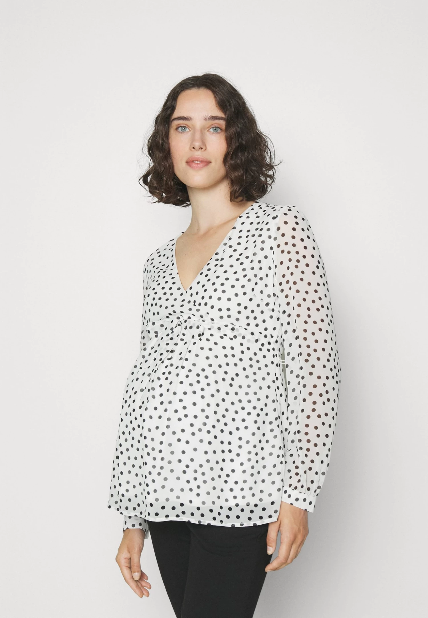 Blouse - White/Black 1 Blouse - White/Black