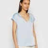 Anna Field T-Shirt Basic - Light Blue