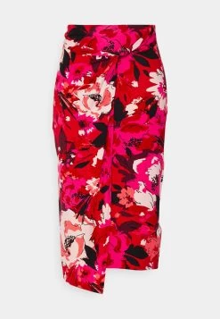 Anna Field Front Knot Midi Skirt - Kokerrok - Pink -Anna Field 58502fa5a35f490f9e88e15aa50b7a3a