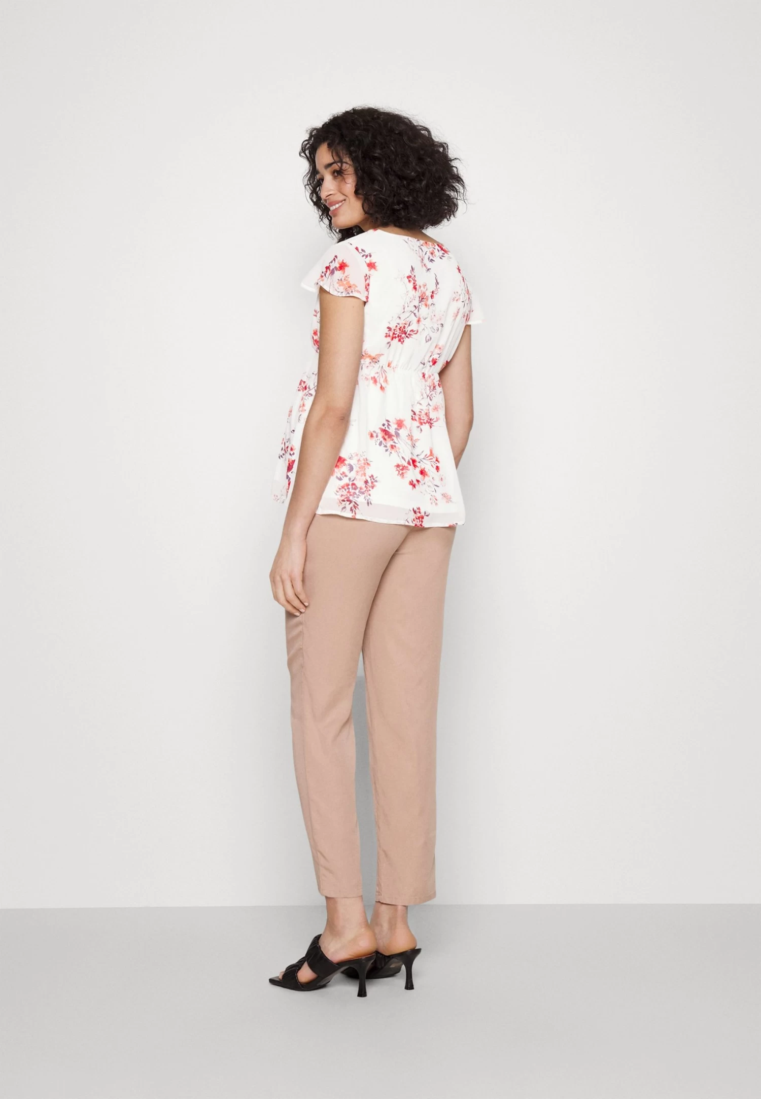 Mama Belt - Blouse - White/Red 3 Mama Belt - Blouse - White/Red - Afbeelding 3