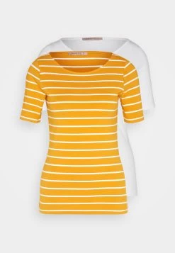 Anna Field T-Shirt Print - Dark Yellow/White -Anna Field 68c751402ad344f6b49518e6d25e3007