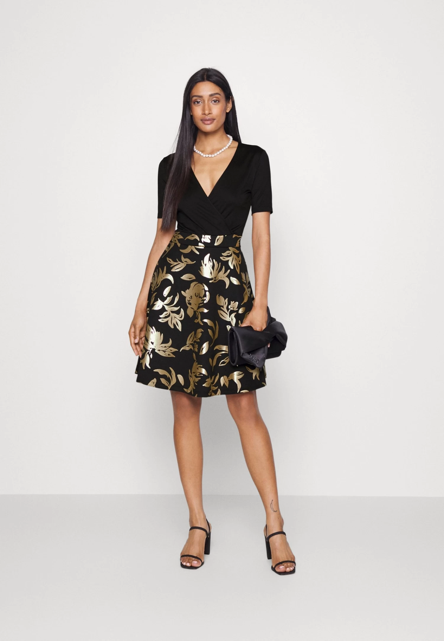Anna Field Cocktailjurk - Black/Gold 2 Anna Field Cocktailjurk - Black/Gold - Afbeelding 2