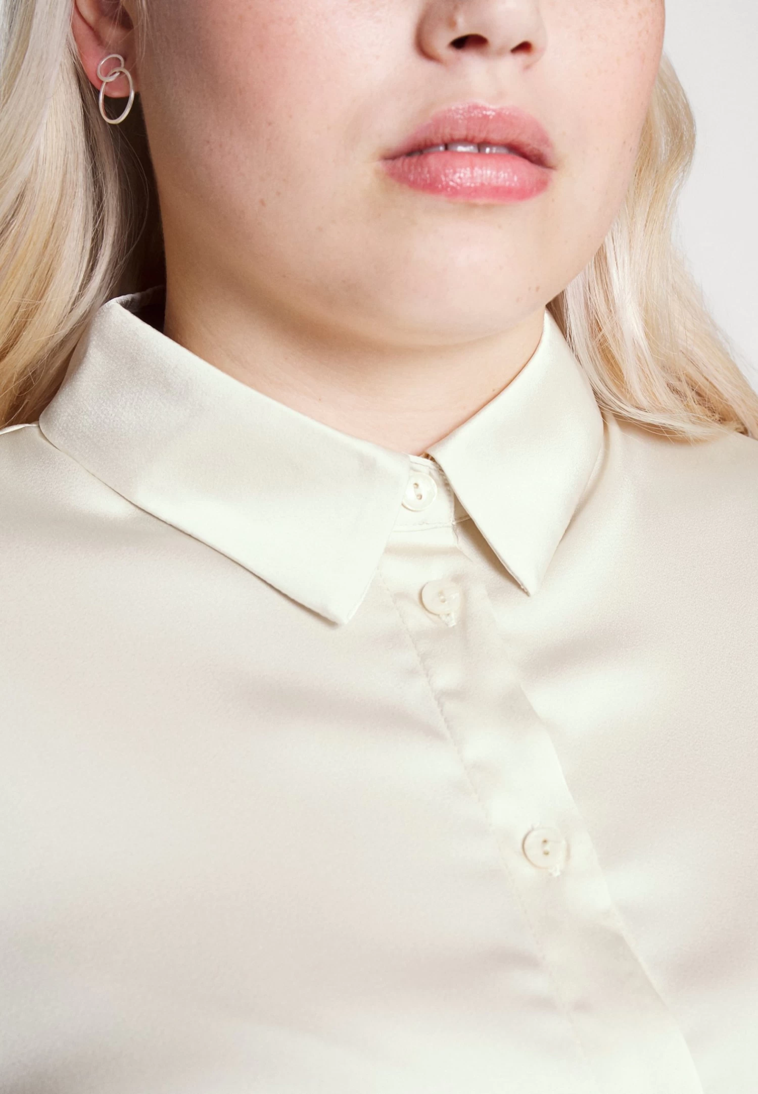 Overhemdblouse - Off-White 5 Overhemdblouse - Off-White - Afbeelding 5