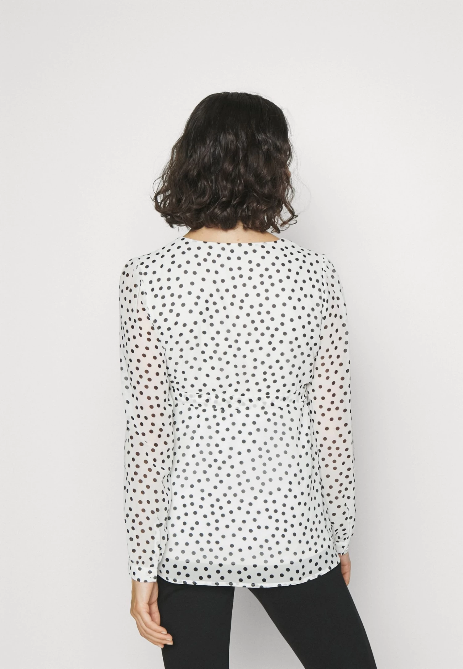Blouse - White/Black 3 Blouse - White/Black - Afbeelding 3