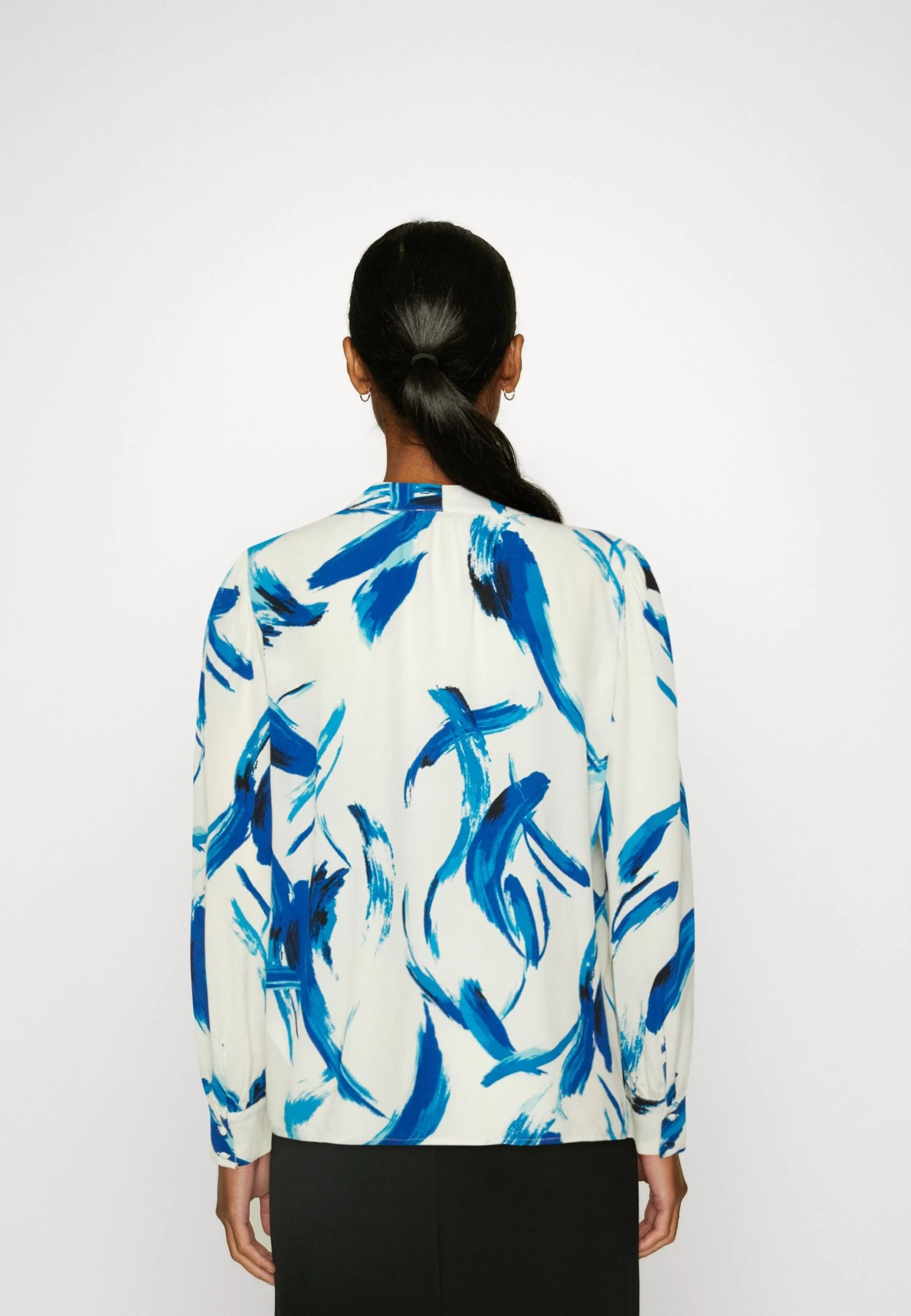 Anna Field Overhemdblouse - White, Blue 3 Anna Field Overhemdblouse - White, Blue - Afbeelding 3