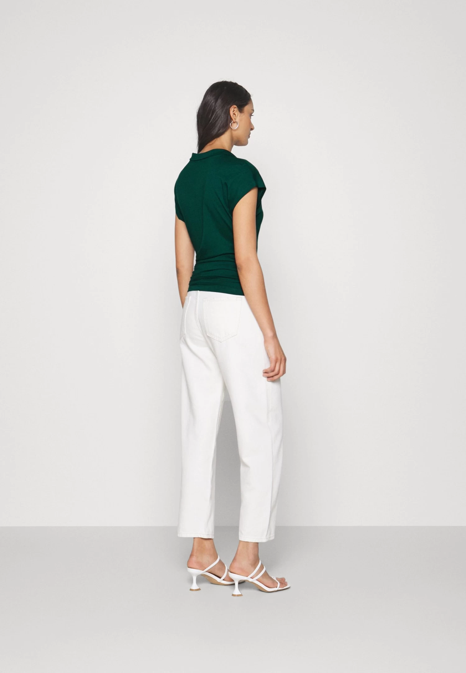 Anna Field Wrap Blouse- Blouse - Dark Green 3 Anna Field Wrap Blouse- Blouse - Dark Green - Afbeelding 3