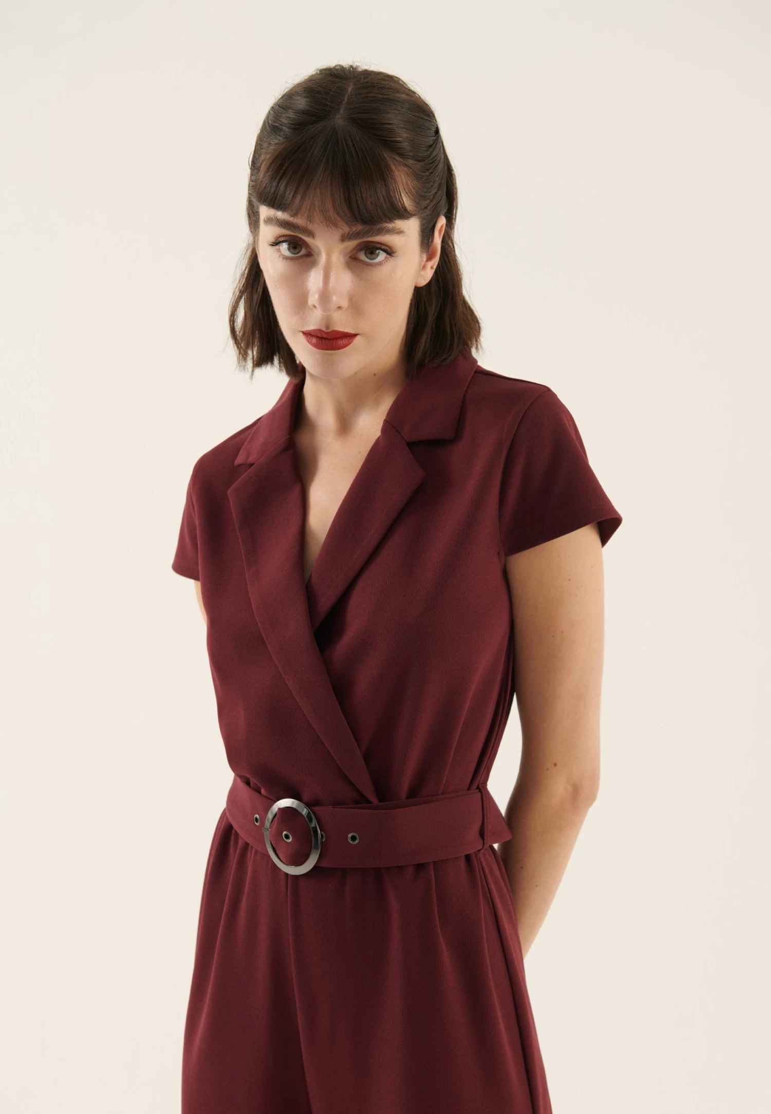 Anna Field Jumpsuit - Bordeaux 3 Anna Field Jumpsuit - Bordeaux - Afbeelding 3