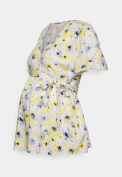 Blouse - White/Light Blue -Anna Field a46e118b03cd496fbff99173a181355e