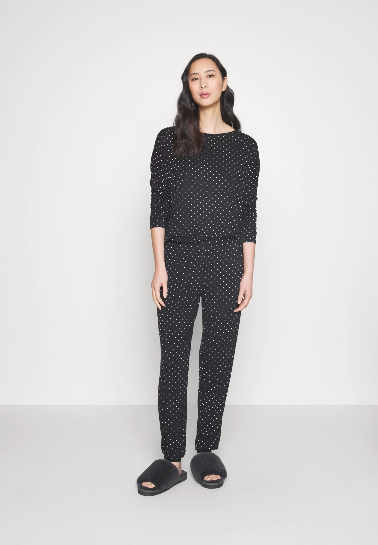 Anna Field Pyjama - Black/White 2 Anna Field Pyjama - Black/White - Afbeelding 2