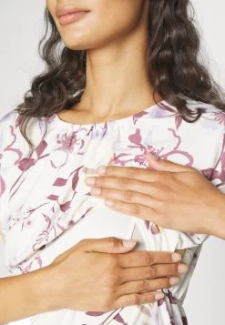 Fit And Flare Flowy Dropped Shoulder- Jerseyjurk - Beige/Lilac -Anna Field b2a625e911d94f88b0aea06bda6275cb