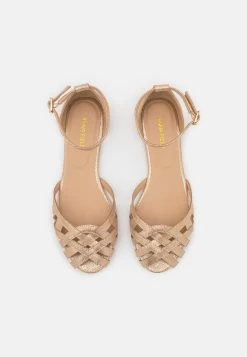 Leather- Peeptoe Ballerina'S - Gold -Anna Field bbe8c4f5d1de4031b9b262f90de18fd5