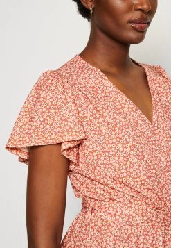 Anna Field Jurk - Brown/White -Anna Field bd5c221358784b13845a06ac72b3cf08