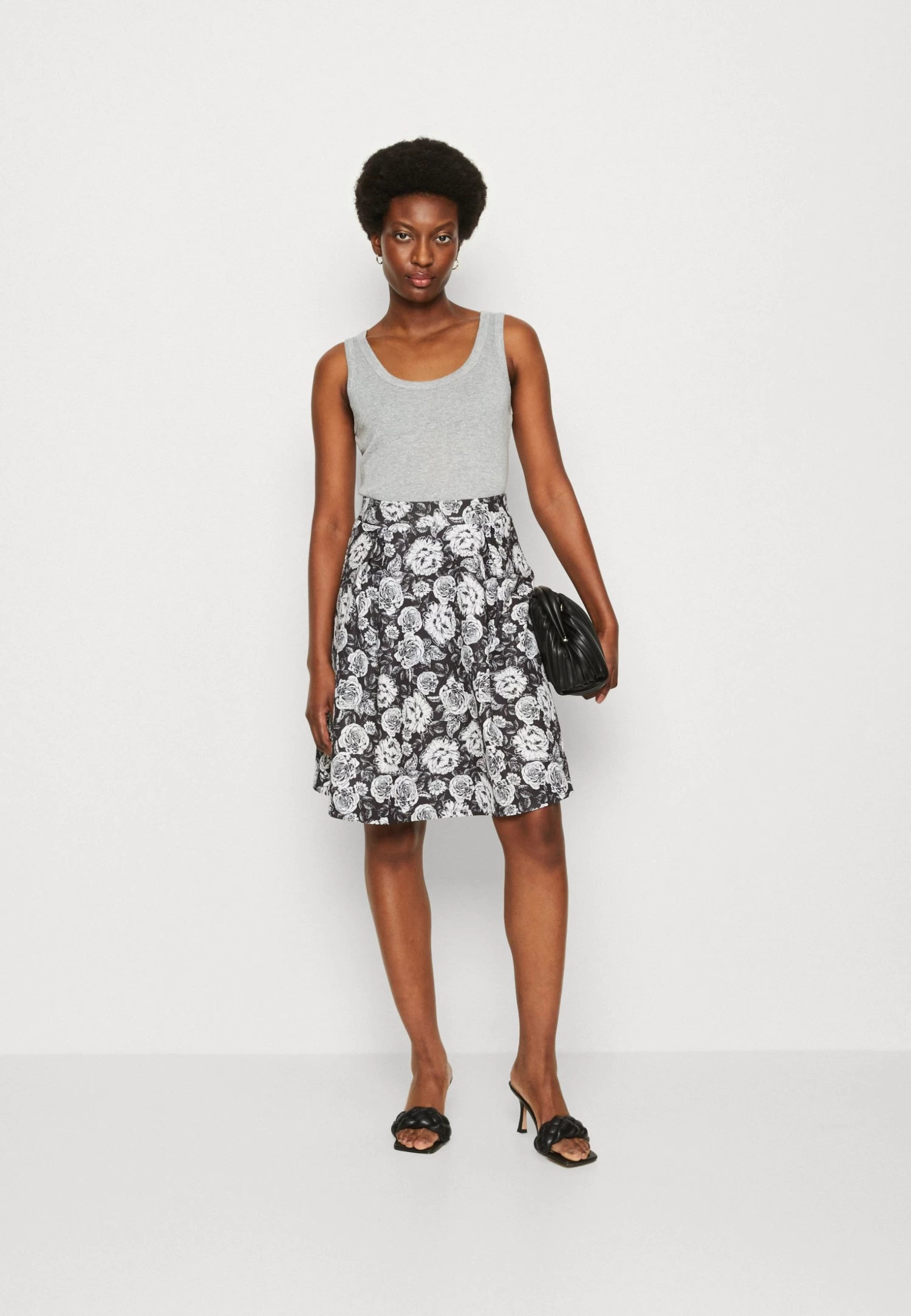 Anna Field Plooirok - Black/White 2 Anna Field Plooirok - Black/White - Afbeelding 2