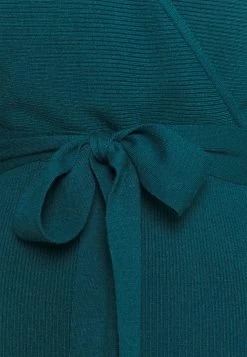 Anna Field Wrap V Ausschnitt Mini Strickkleid Mit Gürtel - Etui-Jurk - Deep Teal -Anna Field ce53a6620ca046b6a27233a971b7b11b