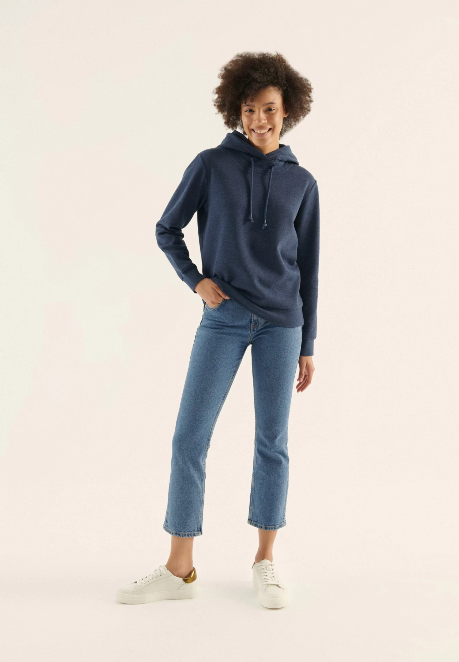 Anna Field Hoodie - Dark Blue/Mottled Blue 2 Anna Field Hoodie - Dark Blue/Mottled Blue - Afbeelding 2