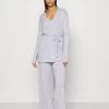 Anna Field 3 Piece Jersey- Pyjama - Mottled Light Grey