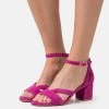 Leather Wide Fit - Sandalen - Pink
