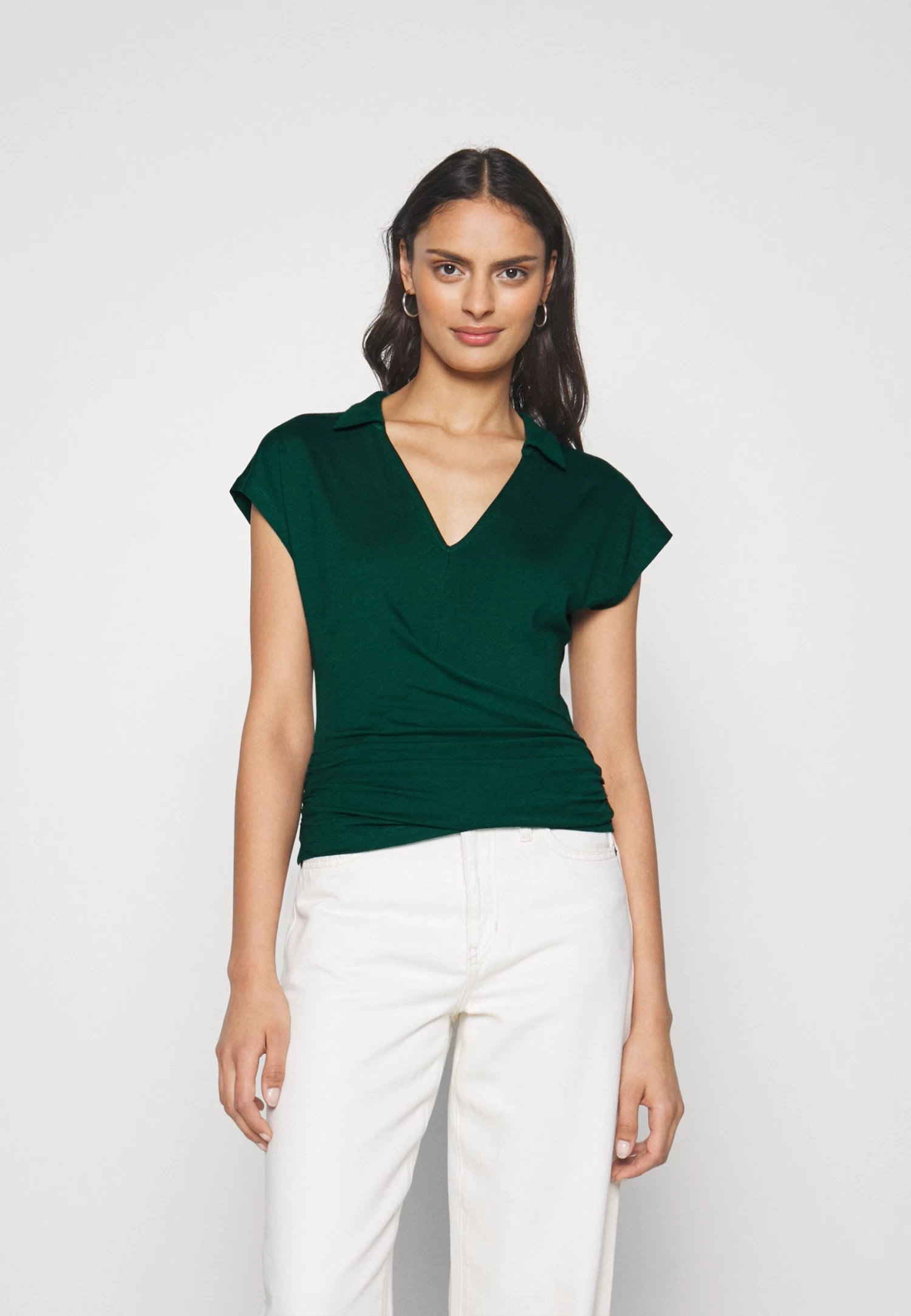 Anna Field Wrap Blouse- Blouse - Dark Green 1 Anna Field Wrap Blouse- Blouse - Dark Green